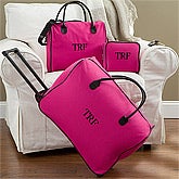 Personalized Women's Luggage Set - Pink 3-Piece Set - 11444