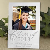 Engraved Silver Picture Frames - Graduation Class - 11454