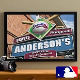 Personalized Atlanta Braves MLB Pub Sign Canvas Print - 11475