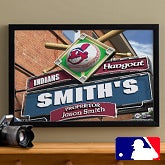 Personalized Cleveland Indians MLB Pub Sign Canvas Print - 11486