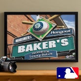 Personalized Seattle Mariners MLB Pub Sign Canvas Print - 11487