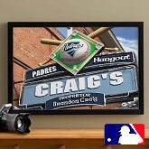 Personalized San Diego Padres MLB Pub Sign Canvas Print - 11493