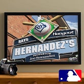 Personalized Tampa Bay Rays MLB Pub Sign Canvas Print - 11497