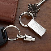 Personalized Silver Valet Key Fob