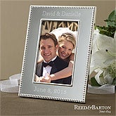 Engraved Silver Wedding Picture Frames - Reed & Barton - 11518
