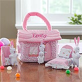 Personalized Easter Bunny Cottage Playset - 11529