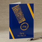 Happy Graduation Personalized Greeting Card - 11536