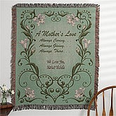 Personalized Tapestry Afghan for Mom - A Mother's Love - 11548