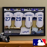 Personalized LA Dodgers MLB Baseball Locker Room Canvas - 11554 Personalized LA Dodgers MLB Baseball Locker Room Canvas - 11554