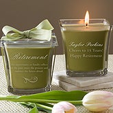 Personalized Candles - Happy Retirement - 11556