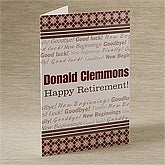Personalized Retirement Cards - Happy Retirement - 11557