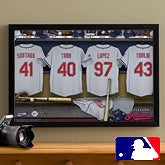Personalized Cleveland Indians MLB Baseball Locker Room Canvas - 11566