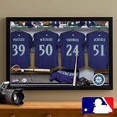 Personalized Seattle Mariners MLB Baseball Locker Room Canvas - 11567
