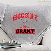 Personalized Sports Fleece Sweatshirt Blankets - Football, Baseball, Basketball - 11601