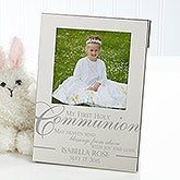 Engraved Silver Picture Frames - First Holy Communion - 11620