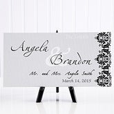 Personalized Wedding Canvas Art - Wedding Couple - 11673