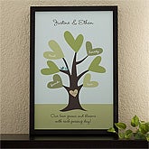 Personalized Canvas Art for Couples - Leaves of Love - 11675