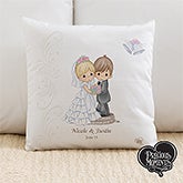 Personalized Wedding Pillows - Precious Moments Bride & Groom - 11681