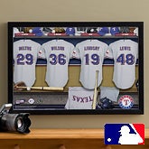 Personalized Texas Rangers MLB Baseball Locker Room Canvas - 11695