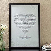 Personalized Canvas Art - Wedding Vows - 11696