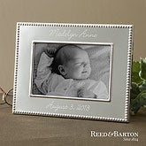 Personalized Silver Baby Picture Frames - Reed & Barton - 11710