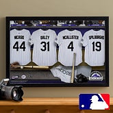 Personalized Colorado Rockies MLB Baseball Locker Room Canvas - 11718