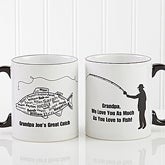 Personalized Coffee Mugs - Fisherman - What A Catch - 11719