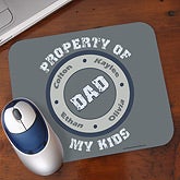 Personalized Mouse Pads - Property of My Kids - 11722