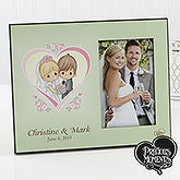 Personalized Wedding Picture Frames - Precious Moments Heart - 11740