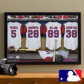 Personalized LA Angels MLB Baseball Locker Room Canvas - 11750