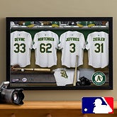 Personalized Oakland A's MLB Baseball Locker Room Canvas - 11752