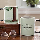 Personalized Coffee Mugs for Fathers - Acorn and Oak Tree - 11764