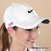 Ladies Personalized Golf Hat - White Nike Dri-Fit - 11782