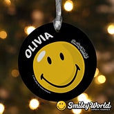 Personalized Smiley Face Christmas Ornaments - 11817