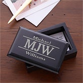 Personalized Business Card Holder - Marble - 11956