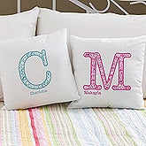 Personalized Kids Pillows - Name & Monogram - 11978