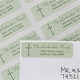 Personalized Christmas Address Labels - Holiday Joy Cross - 12023