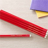 Personalized Pencils - Red - 12028