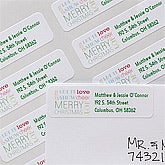 Personalized Return Address Labels - All About Christmas - 12041