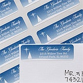 Personalized Return Address Labels - Christmas Blessing - 12052