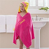 Personalized Girls Hooded Bath Towel - Princess - 12057
