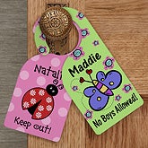 Personalized Door Knob Hanger for Girls Bedroom - 12060
