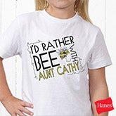 Personalized Kids Clothes - I'd Rather Bee - 12078