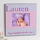 Personalized Baby Girl Picture Frames - Just for Them - 12107