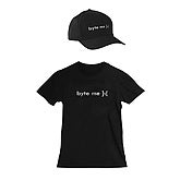 Byte Me Adult Black Baseball Cap