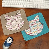 Personalized Mouse Pads - I Love My Cat - 12134
