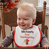 Personalized Baby's First Thanksgiving Bib - 12148