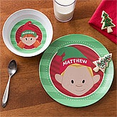 Personalized Kids Dinnerware - Christmas Characters - 12151D