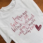 Personalized Breast Cancer Awareness Clothing - Hope, Courage, Life - 12202