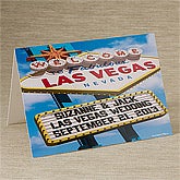 Personalized Greeting Cards - Welcome To Las Vegas - 12218